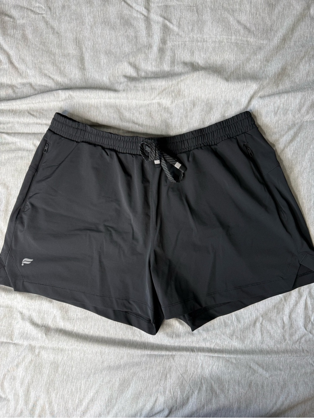 Fabletics Black Athletic Shorts with Drawstring